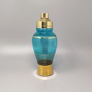 1960s gorgeous cocktail shaker set with four glasses in crystal