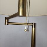 Brass articulated floor lamp
