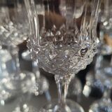 Set of 9 vintage liqueur glasses – baroque chic style – 1970s