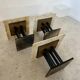 Italian design nesting marble coffee table set from the 70s vintage