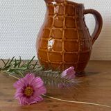 Vintage brown water pitcher from the 60s/70s