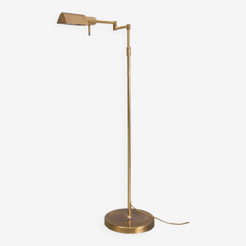 Herda Brass swing arm floor lamp 1980s