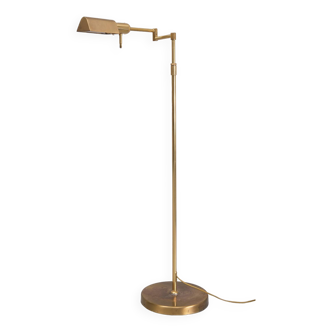 Herda Brass swing arm floor lamp 1980s