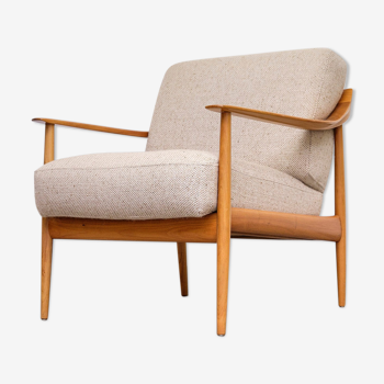 Cherrywood Antimott Lounge Chair by Walter Knoll, 1960s