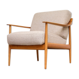 Cherrywood Antimott Lounge Chair by Walter Knoll, 1960s