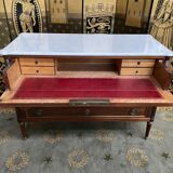 Commode - bureau de style Louis XVI en acajou