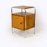 Bauhaus bedside table in chromed tubular steel, 1940s