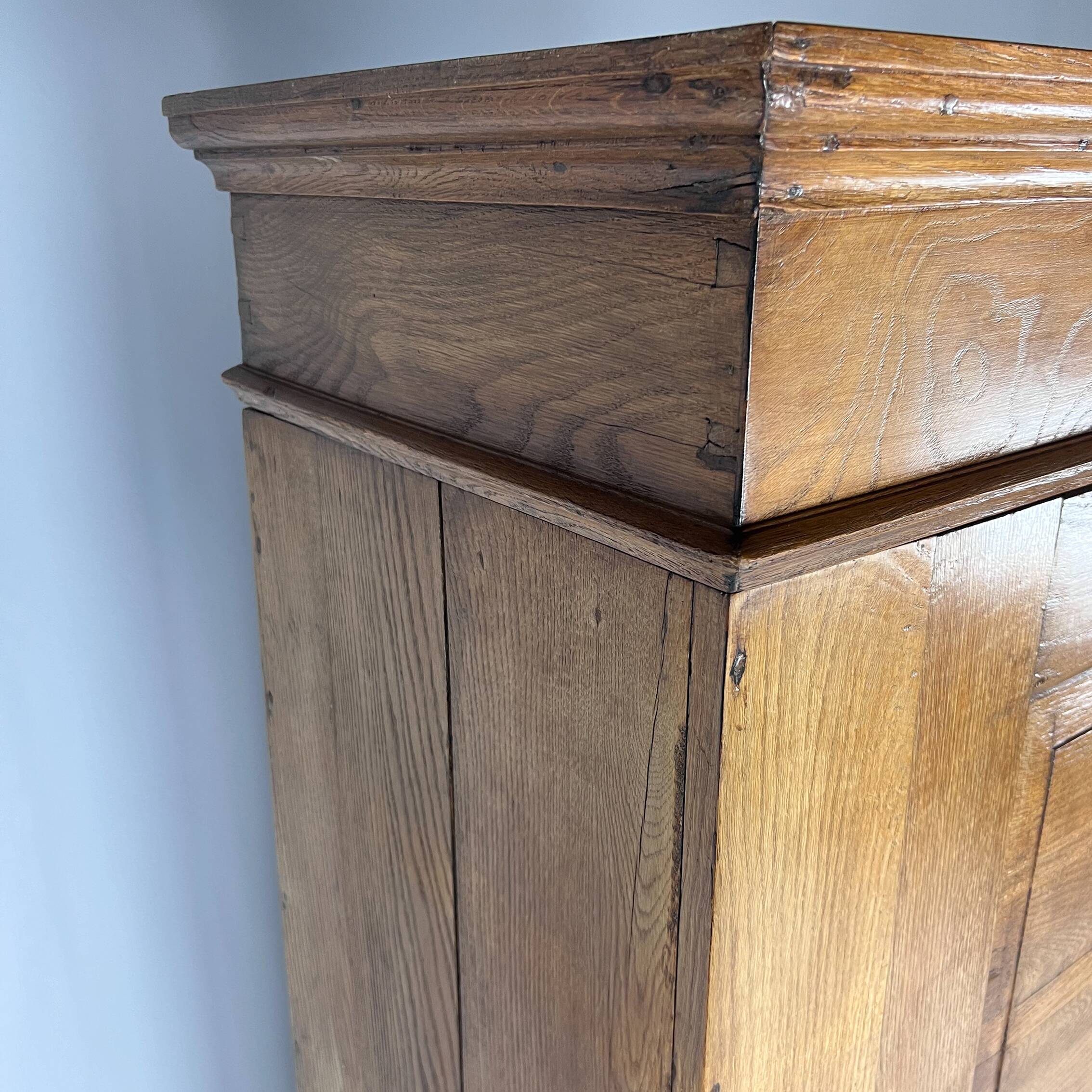 Dutch Antique Oak Cabinet, 1800s