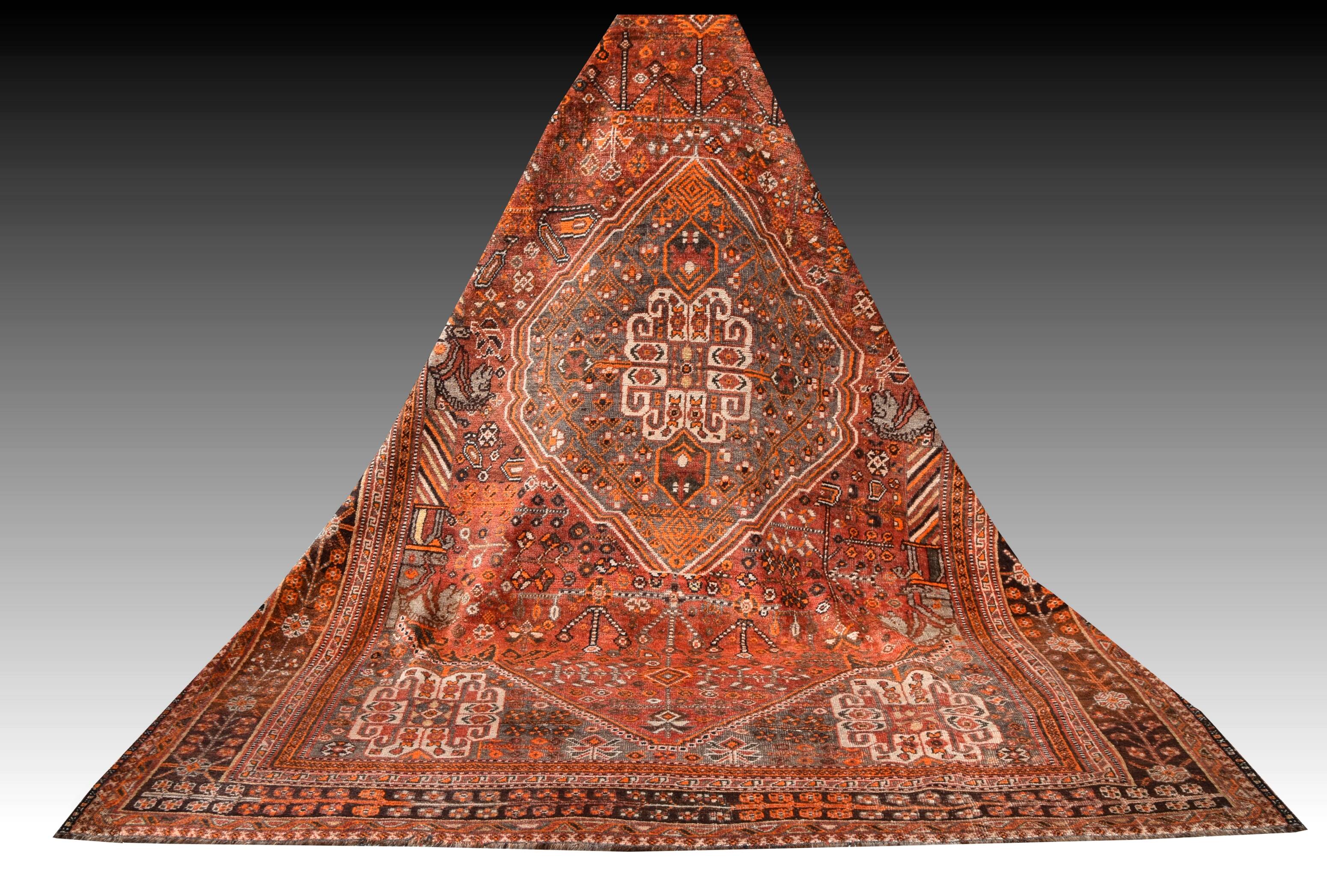 Tribal Oriental Rugs: 2.96 X 2.07 Meters