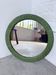 Woven wicker round mirror 1960
