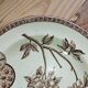Antique ironstone plate with brown floral decoration – late 19th century