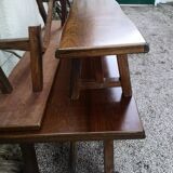 Brustalist table and 2 benches by Finnish designer Olavi Hänninen