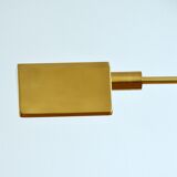 Lamppost / adjustable guided 1970s vintage gilded brass