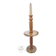 Lamp base in elm attributed to Chales Dudouyt, 1940s.