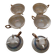 Antique pearlescent porcelain cups