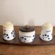 Vintage 1970s Condiment Set Salt Pepper Mustard Housekeeper Service