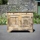 Old wooden sideboard, wooden furniture, brutalist storage furniture