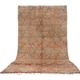 Peach Vintage Moroccan Rug 190 x 352 cm - Berber Wool Rug - Handmade Rug