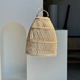 Rattan pendant lamp in the shape of bell D25 H28