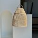 Suspension en rotin en forme de cloche d25 h28