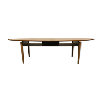 Table basse style scandinave placage noyer