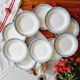 10 assiettes à desserts Léon Graves Clairefontaine Recamier
