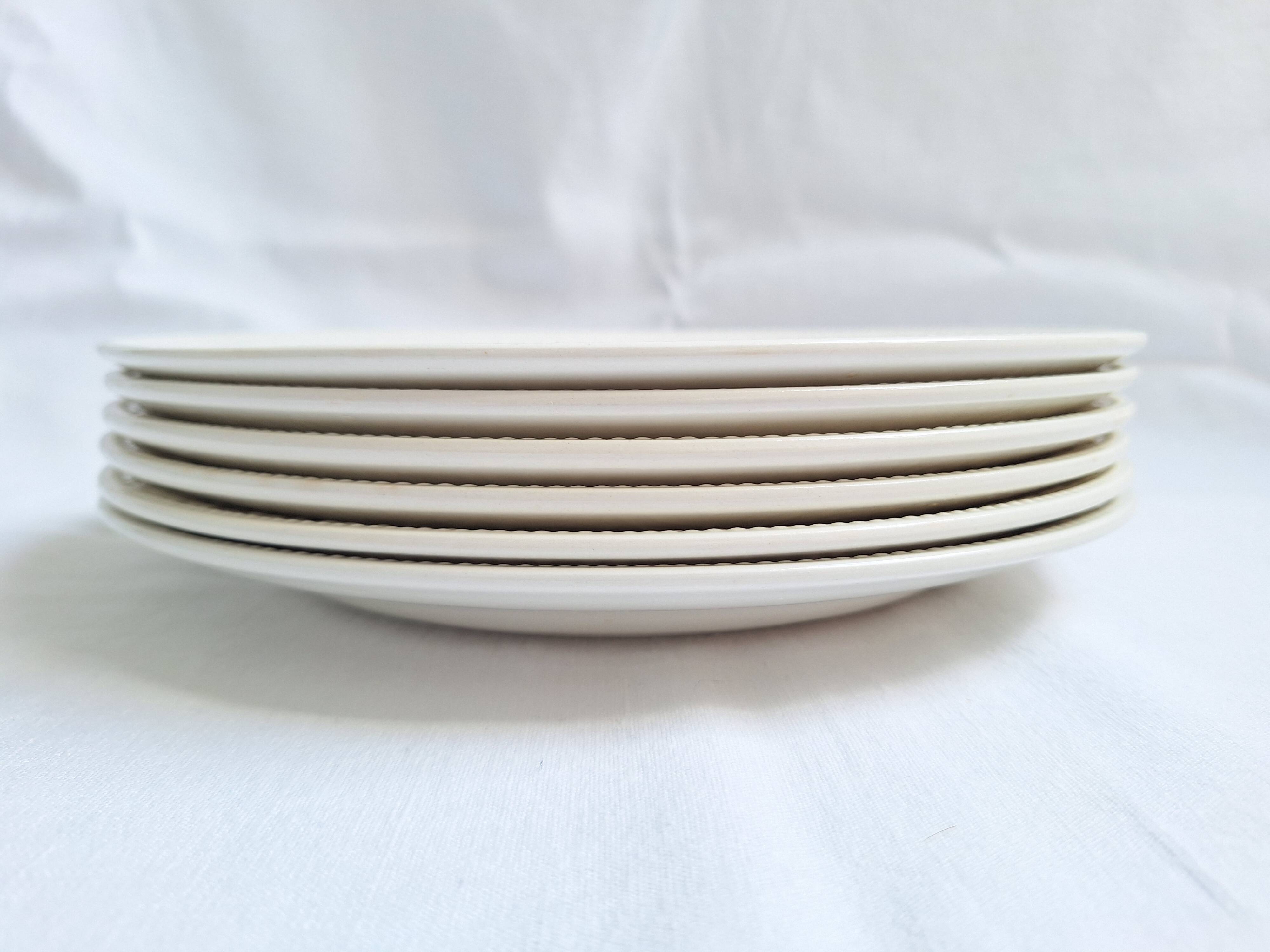 Vintage pink/red dinner plates