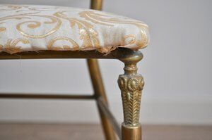 Hollywood regency chiavarine side chairs, 1950s, set of 2