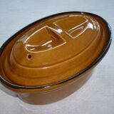 Terrine ovale 27 cm pour pâté ou mijoter 1960