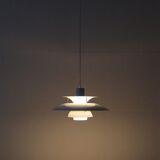 Louis Poulsen / Poul Henningsen “PH 5” pendant lamp with glass diffuser / Mid-century Danish modern design / PH5