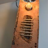 Vintage 1970s Brutalist Modernist Ceramic Table Lamp