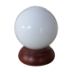 Vintage white globe ball lamp 1980