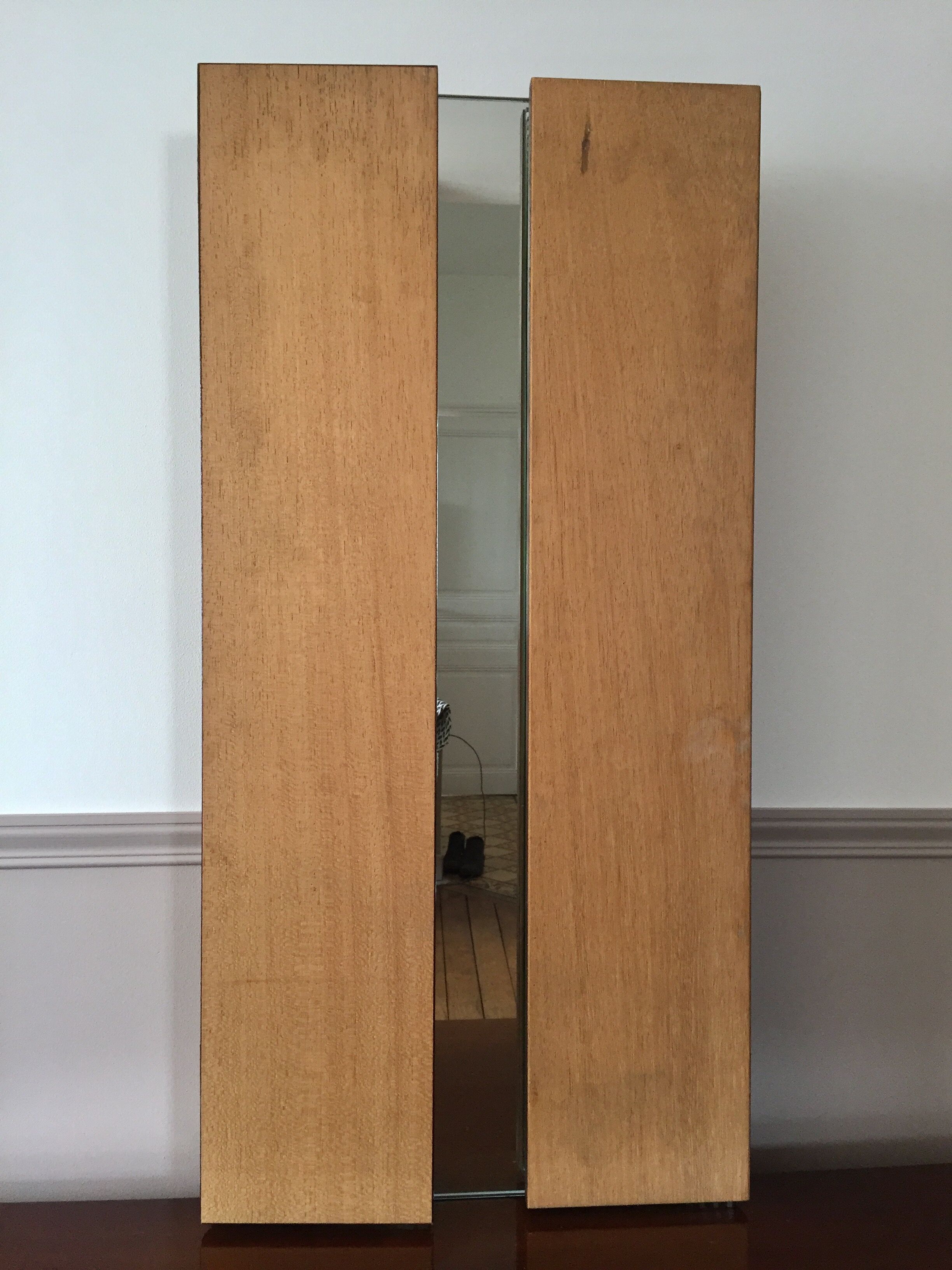 Miroir triptyque 90x80 vintage annee 70
