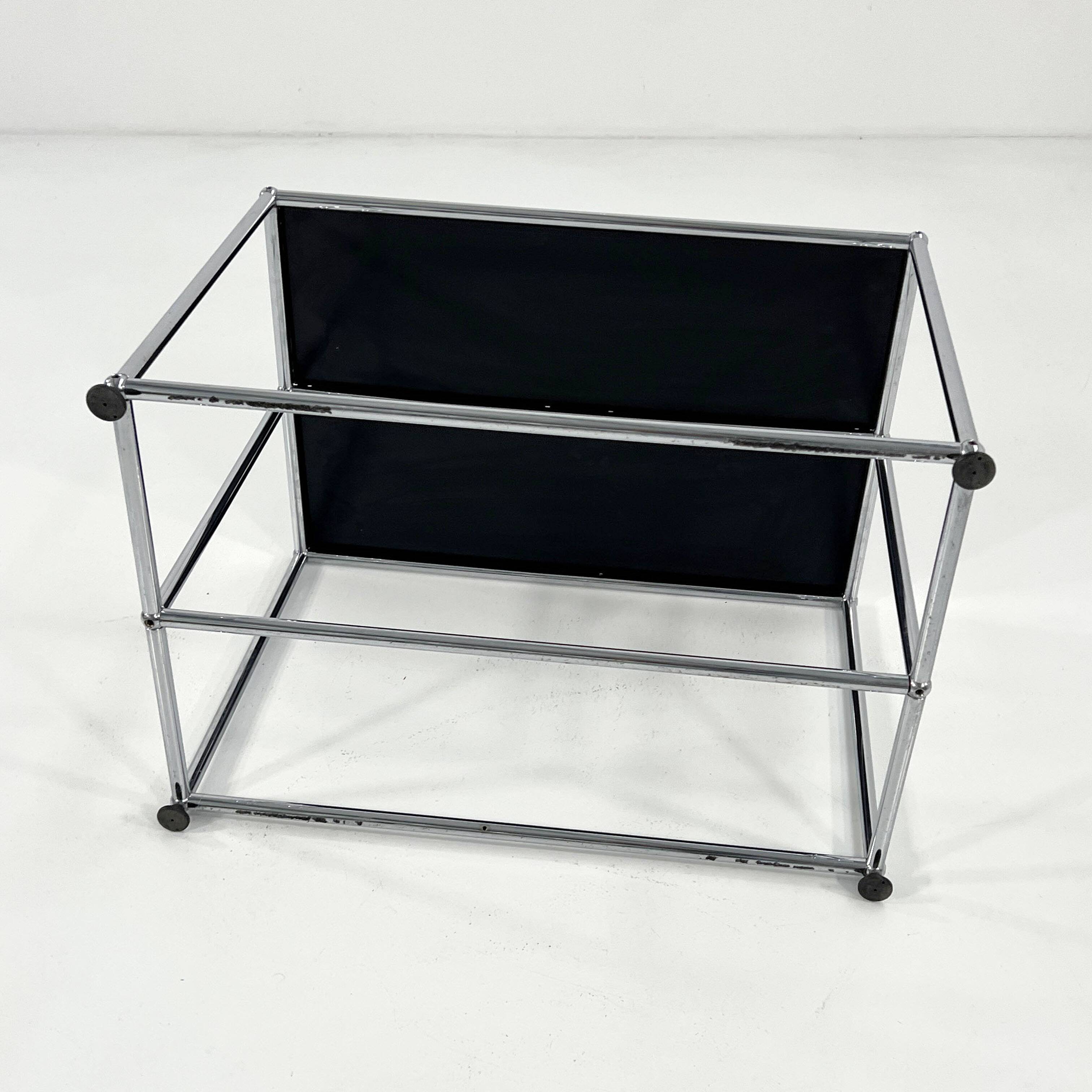 Black Console by Fritz Haller & Paul Schärer for USM Haller, 1980