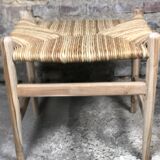 Raw teak mulched stool