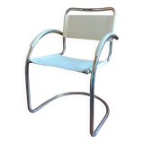 Chaise Cantilever en cuir 1970