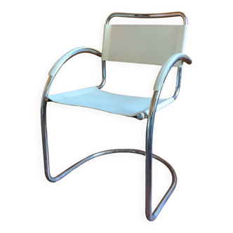 Chaise Cantilever en cuir 1970