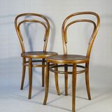 Set of 2 bistro chairs N°14 by Turpe - Germany 1900 -