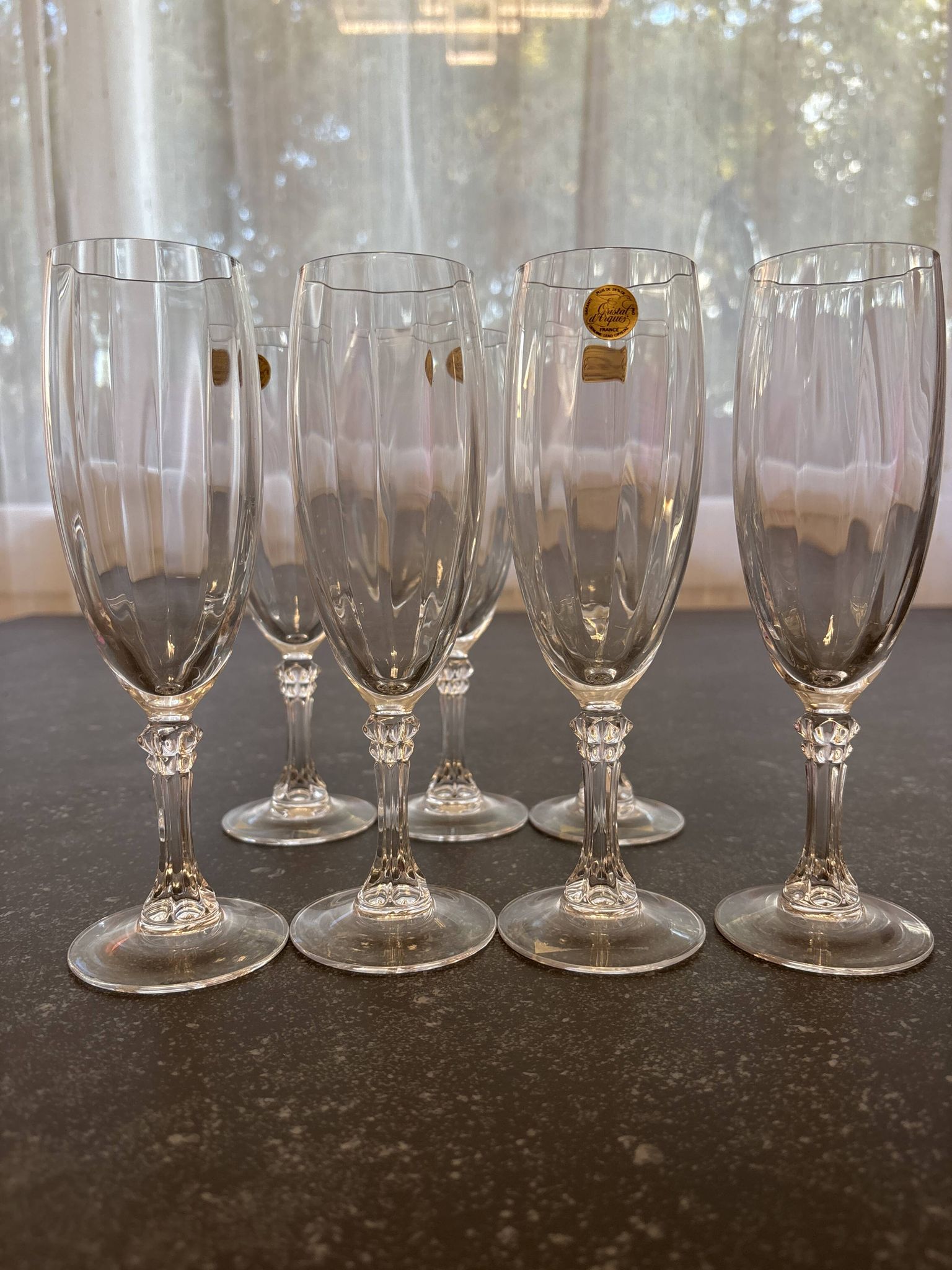 Flûtes en cristal