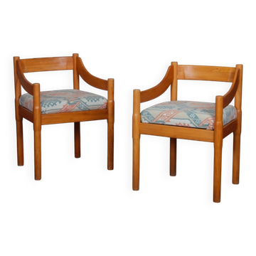 Paire de fauteuils Carimate par Vico Magistretti pour Cassina, 1960