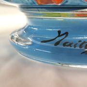 Coupe « Noémie » Val Saint Lambert – Art Déco, peinture artisanale