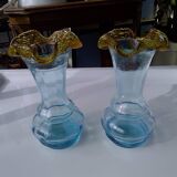 Paire de vases verrerie George Sand