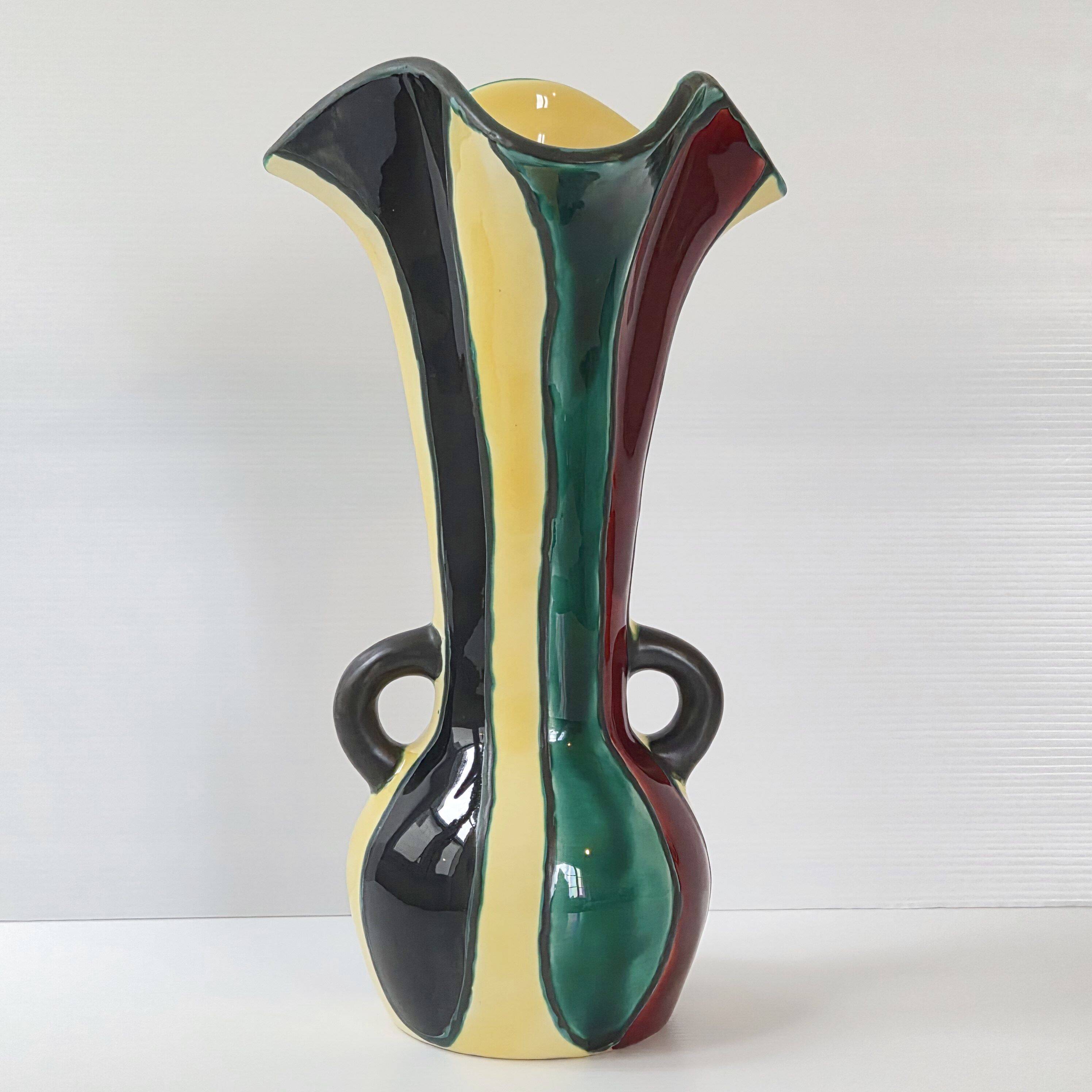 Vintage vase by Gabriel Fourmaintraux 1960