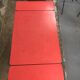 Red formica table