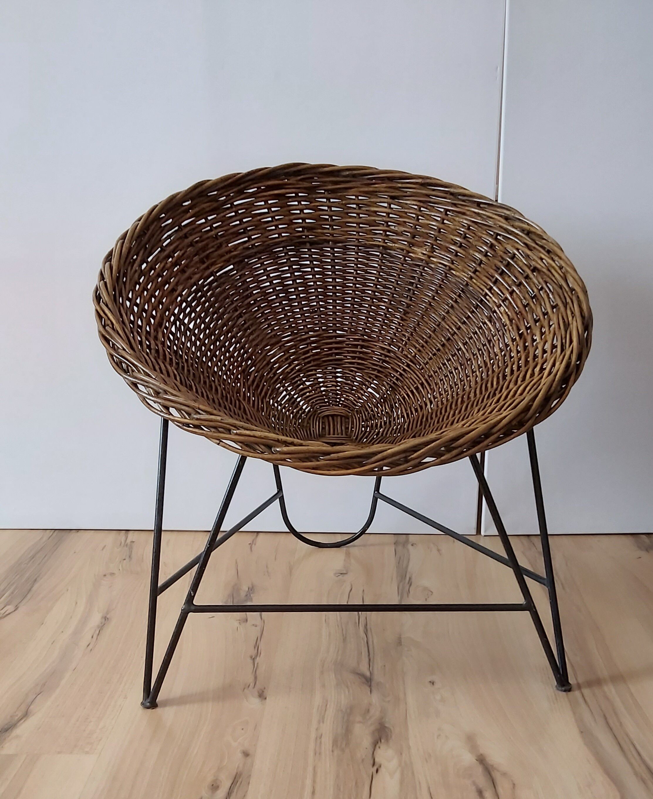 Wicker armchair, Germany, 1970s
