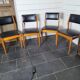 4 chaises scandinave des années 60