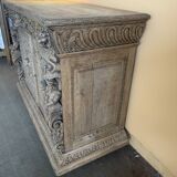 Carved wooden sideboard
