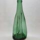 Old Large Pressed Molded Green Crushed Distorted Glass Bottle