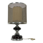 Lampe de table Space Age en chrome et laque, Italie 1970