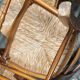 Lot de 6 chaises rustique Paillé